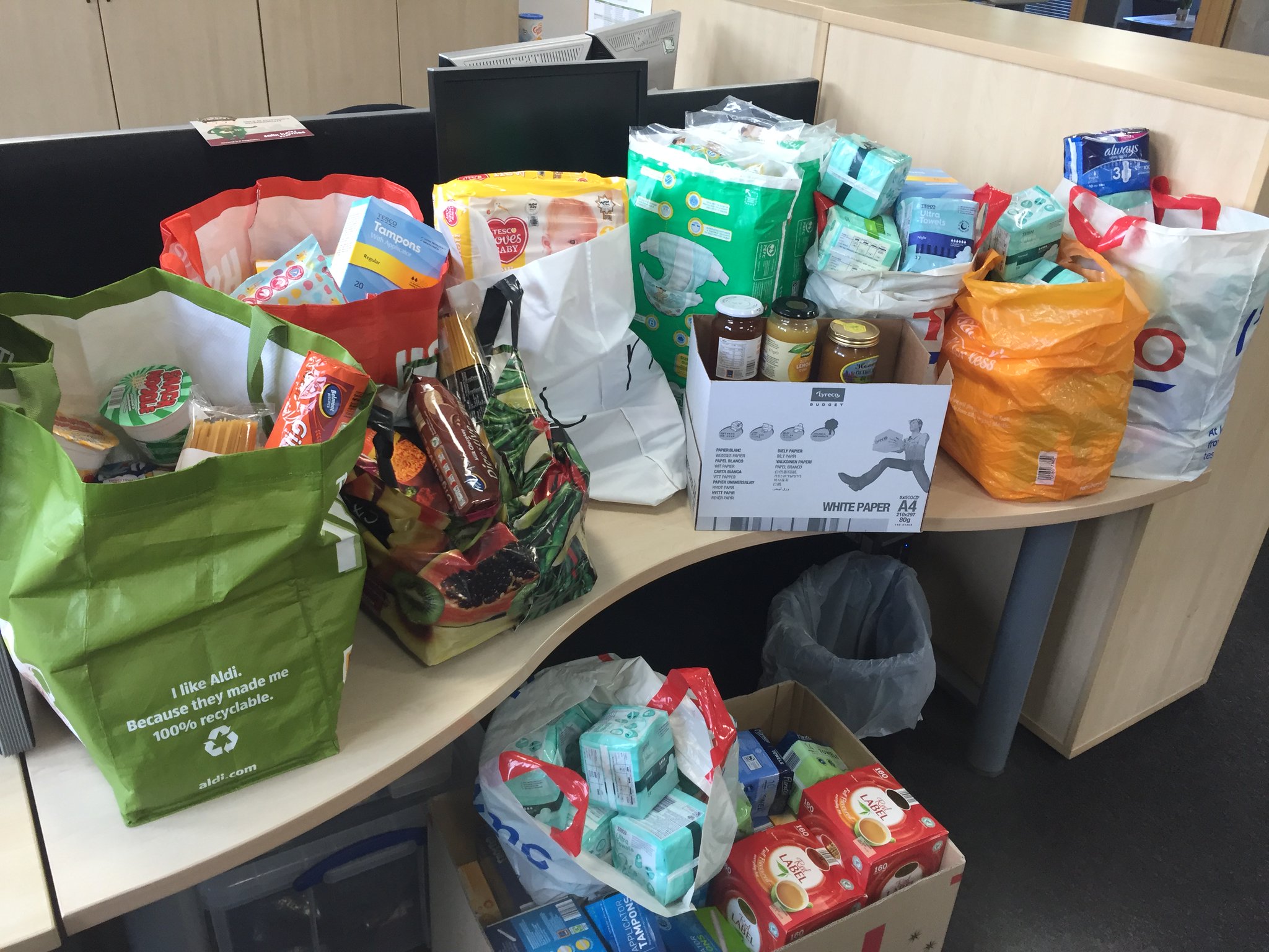 Staff rally round for Salford Food Bank | Salix Homes