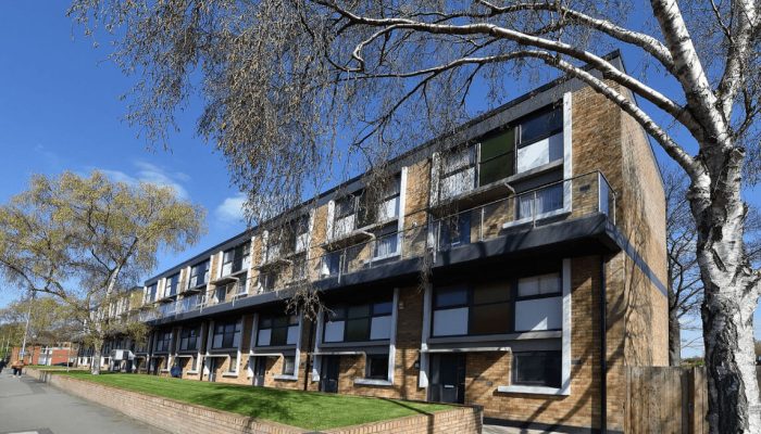 A row of maisonettes